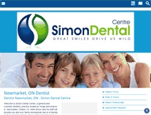 Tablet Screenshot of dentistnewmarket.com